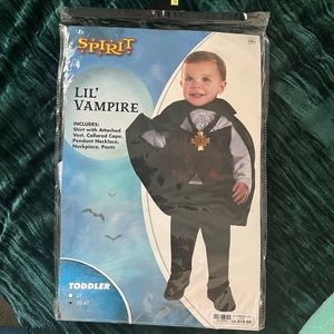Spirit Halloween Lil’ Vampire toddler Costume 3-4T